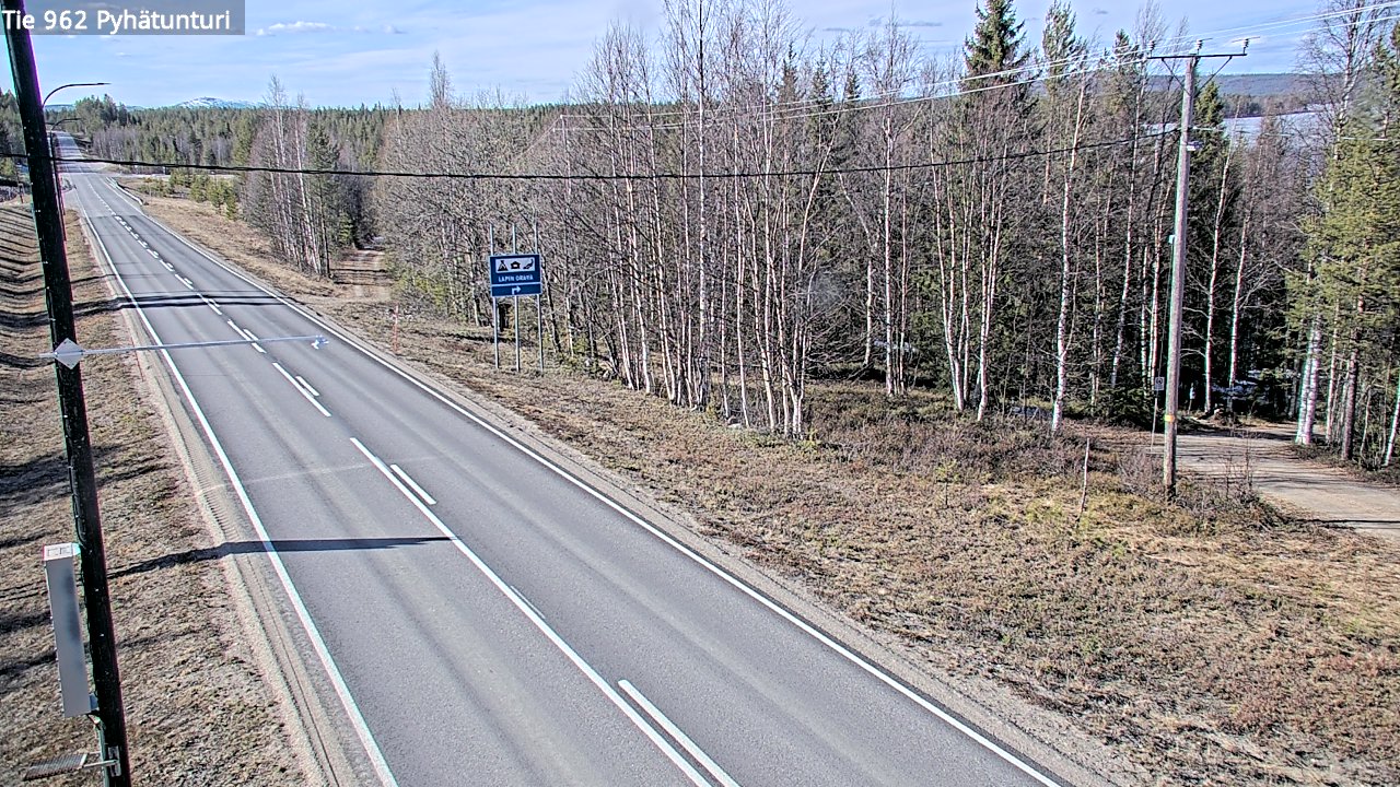 Kelikamerat Kuva Tie 962 Pelkosenniemi Pyhätunturi, Pelkosenniemi, Lappi
