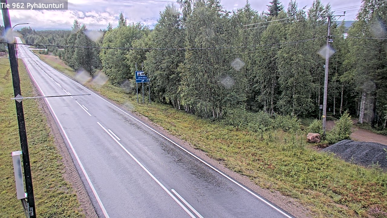 Weather Camera Image Road 962 Pelkosenniemi Pyhätunturi, Pelkosenniemi, Lappi