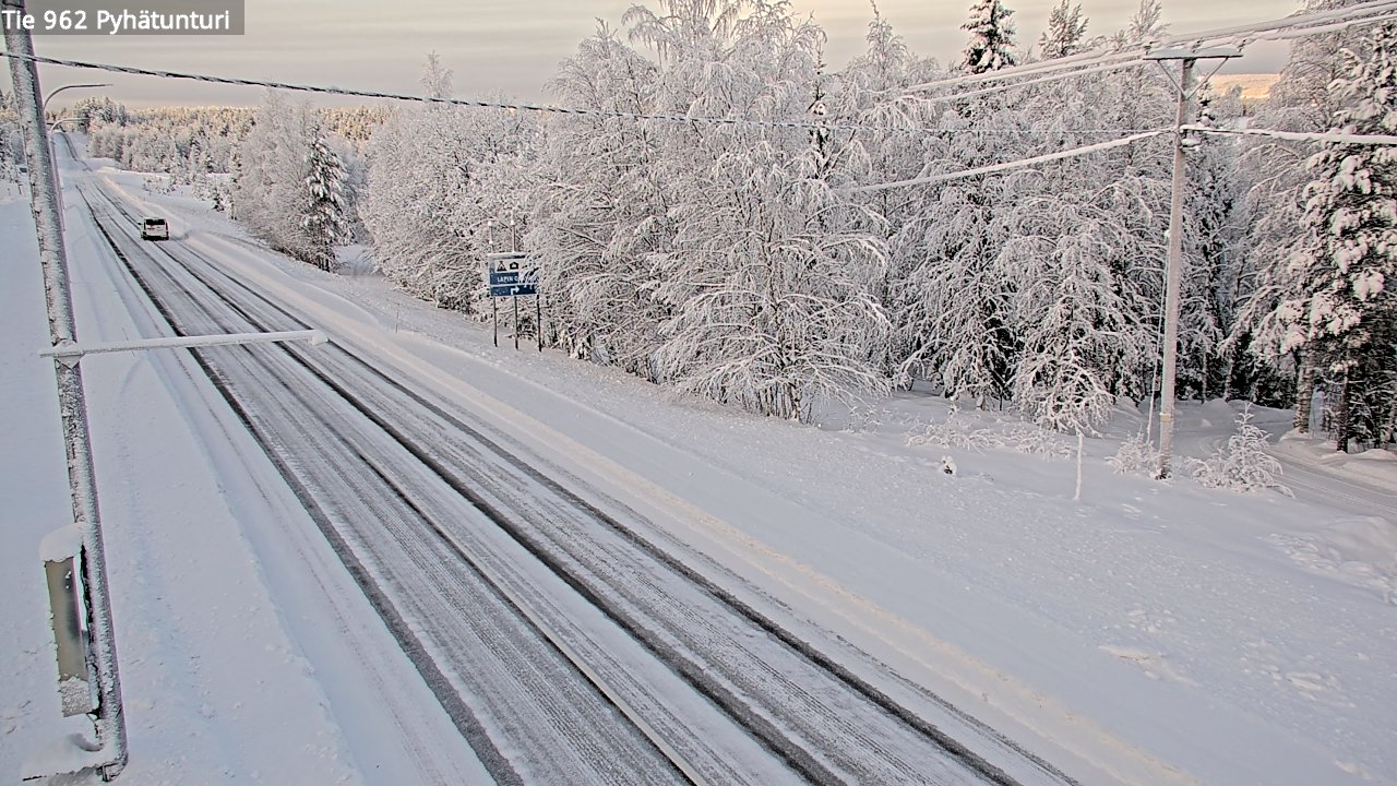 Kelikamerat Kuva Tie 962 Pelkosenniemi Pyhätunturi, Pelkosenniemi, Lappi