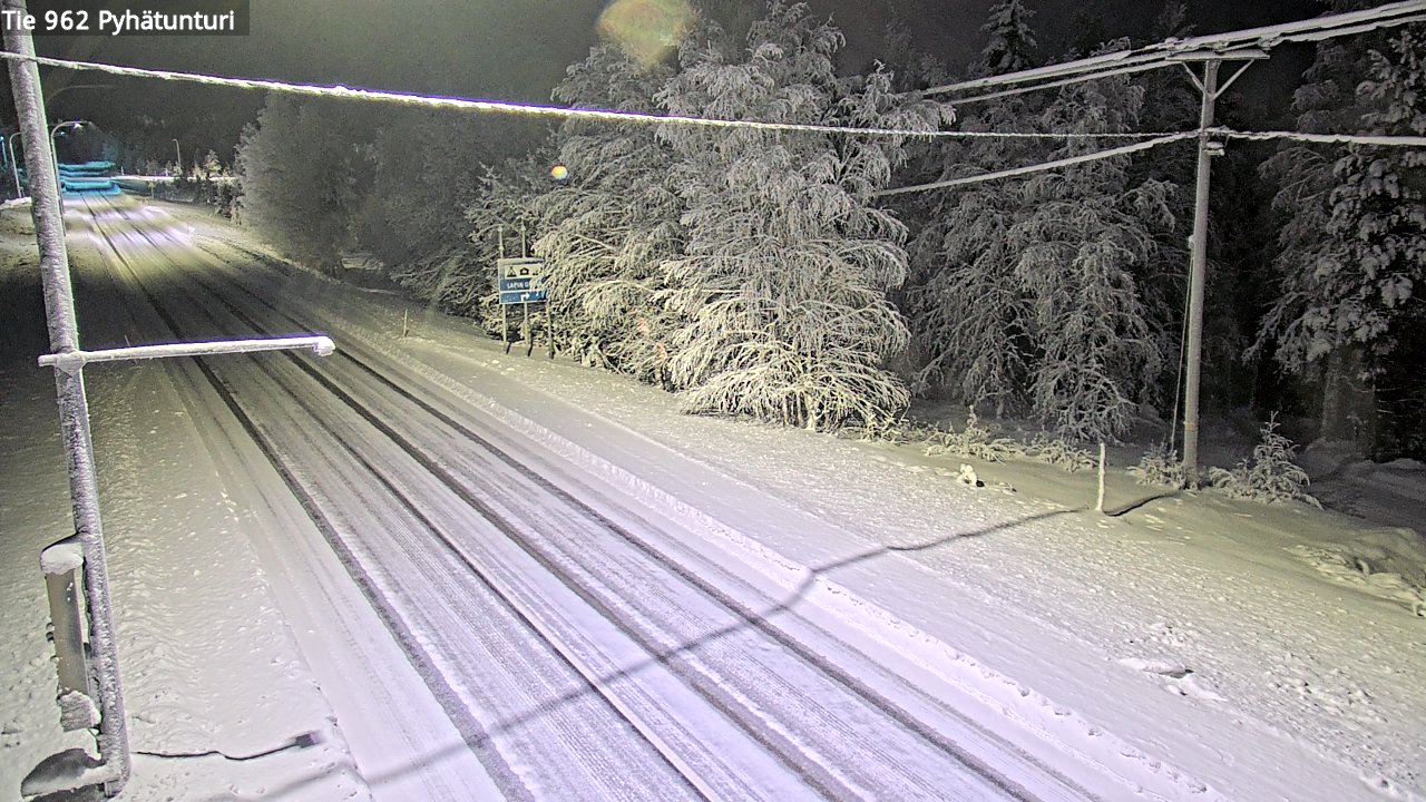 Kelikamerat Kuva Tie 962 Pelkosenniemi Pyhätunturi, Pelkosenniemi, Lappi