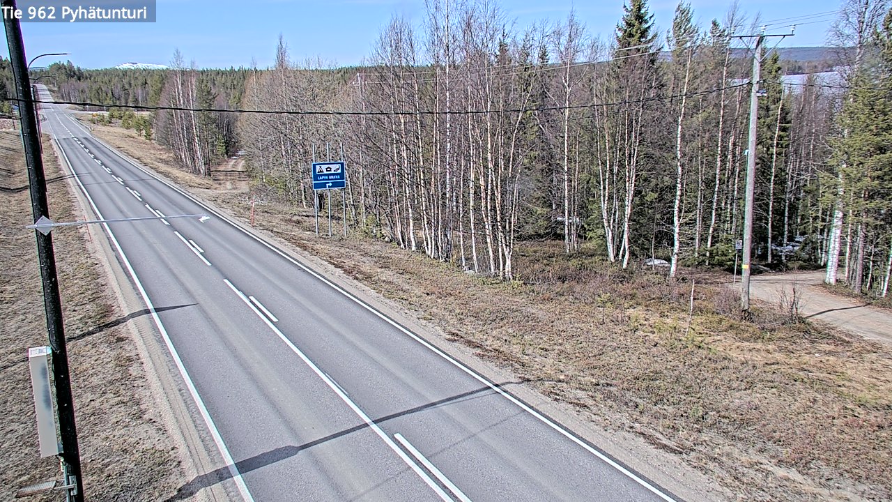 Kelikamerat Kuva Tie 962 Pelkosenniemi Pyhätunturi, Pelkosenniemi, Lappi