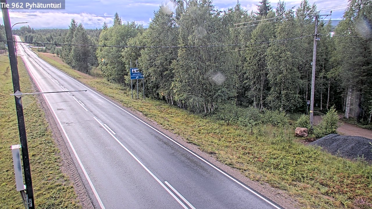 Weather Camera Image Road 962 Pelkosenniemi Pyhätunturi, Pelkosenniemi, Lappi