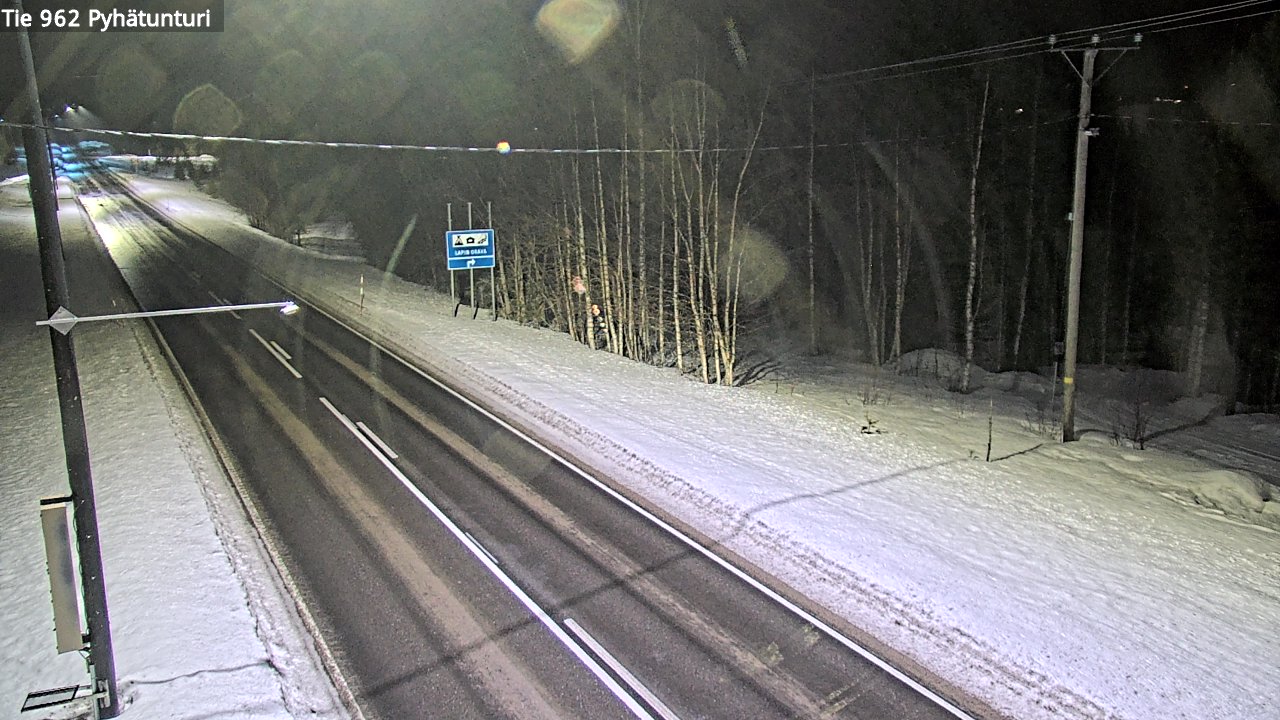 Kelikamerat Kuva Tie 962 Pelkosenniemi Pyhätunturi, Pelkosenniemi, Lappi