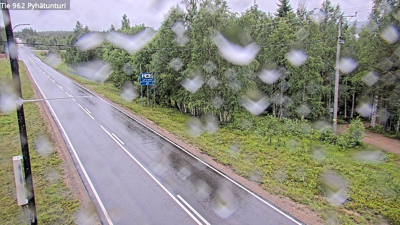 Weather Camera Image Väg 962 Pelkosenniemi Pyhätunturi, Pelkosenniemi, Lappi