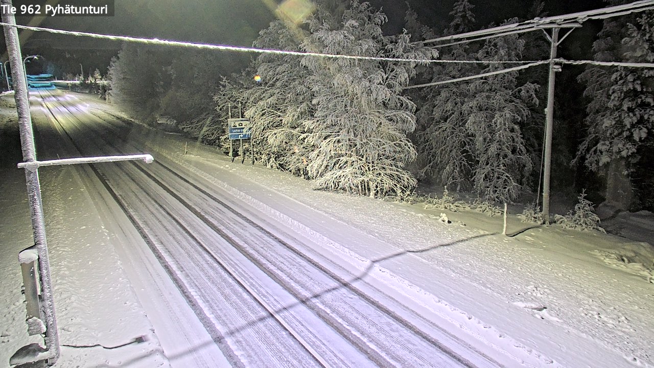 Kelikamerat Kuva Tie 962 Pelkosenniemi Pyhätunturi, Pelkosenniemi, Lappi