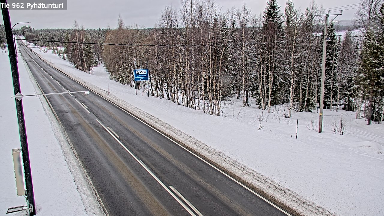 Kelikamerat Kuva Tie 962 Pelkosenniemi Pyhätunturi, Pelkosenniemi, Lappi