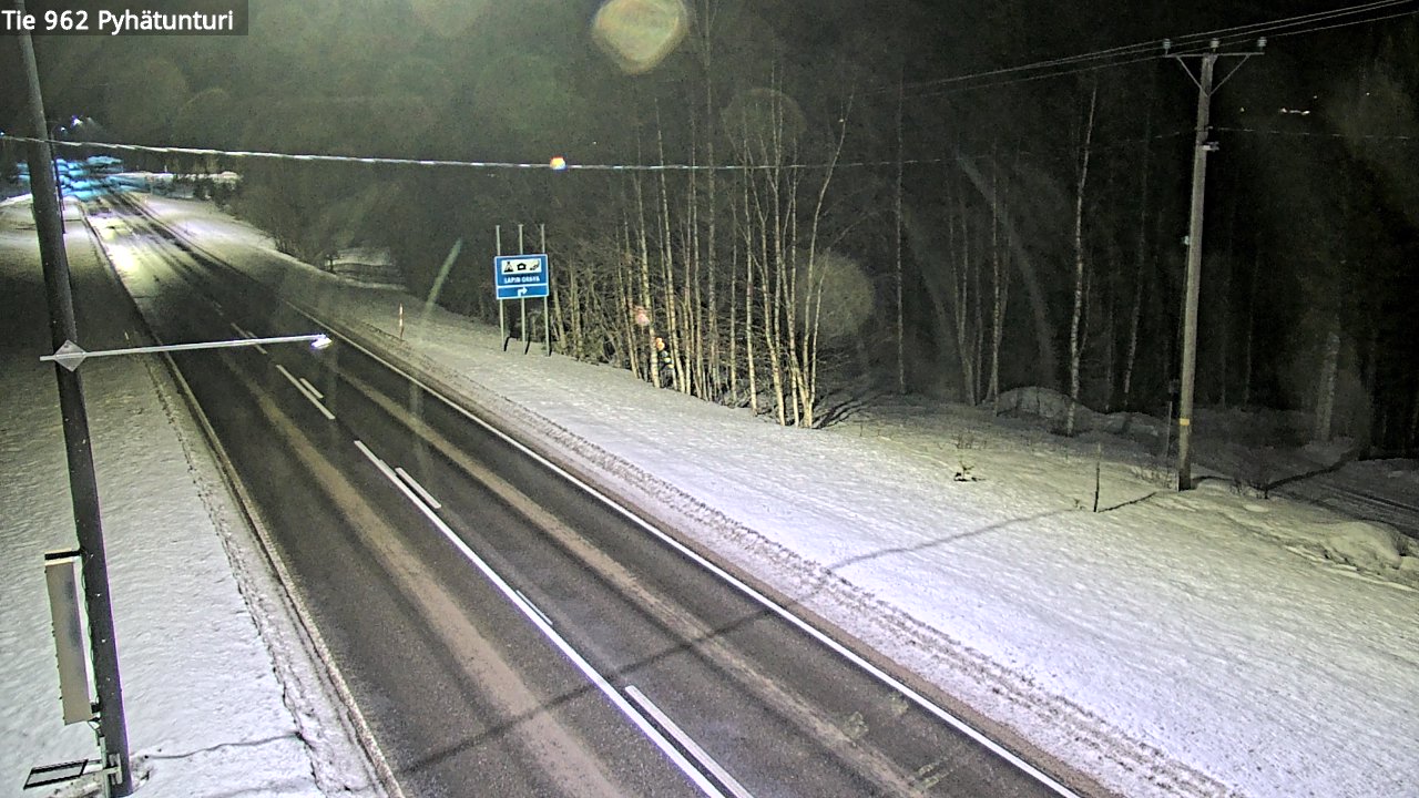 Kelikamerat Kuva Tie 962 Pelkosenniemi Pyhätunturi, Pelkosenniemi, Lappi