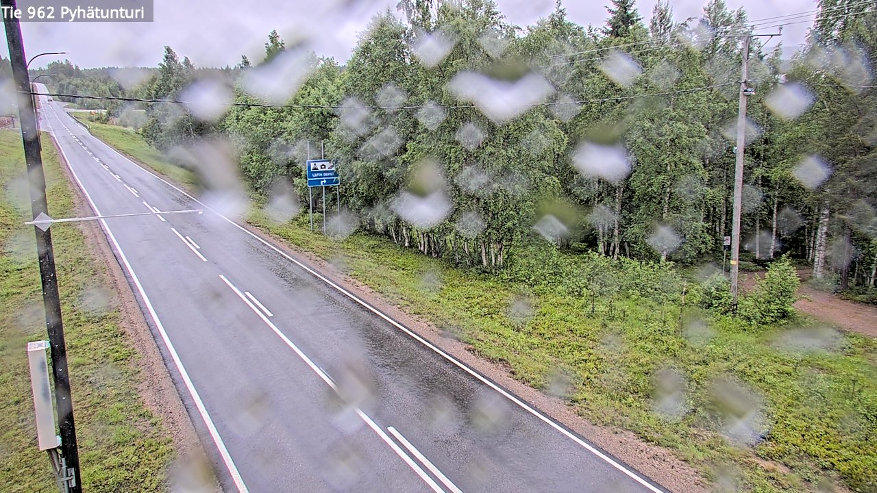 Weather Camera Image Väg 962 Pelkosenniemi Pyhätunturi, Pelkosenniemi, Lappi
