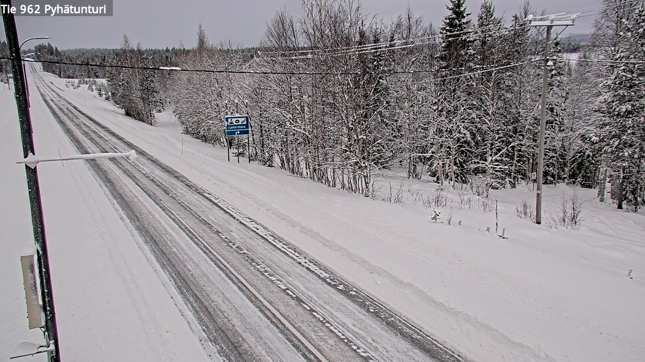 Kelikamerat Kuva Tie 962 Pelkosenniemi Pyhätunturi, Pelkosenniemi, Lappi