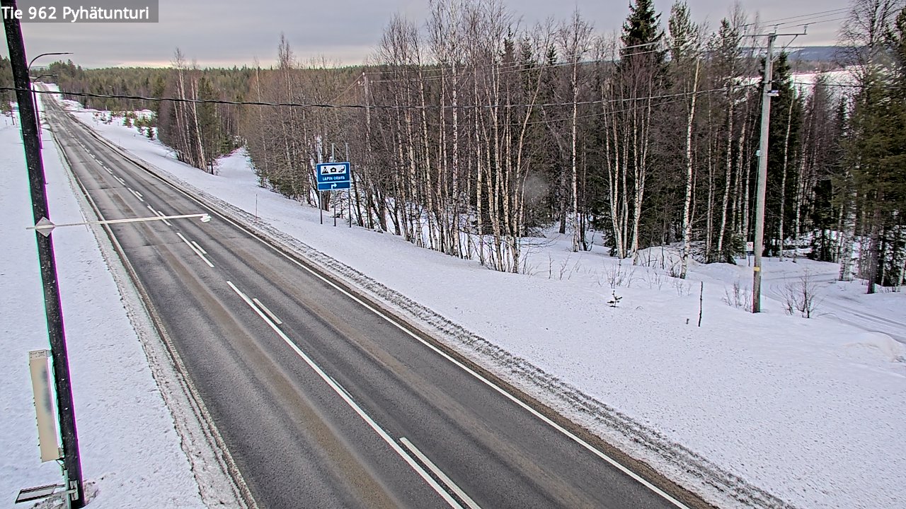 Kelikamerat Kuva Tie 962 Pelkosenniemi Pyhätunturi, Pelkosenniemi, Lappi