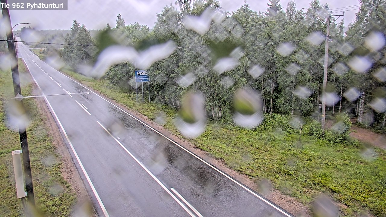 Weather Camera Image Väg 962 Pelkosenniemi Pyhätunturi, Pelkosenniemi, Lappi
