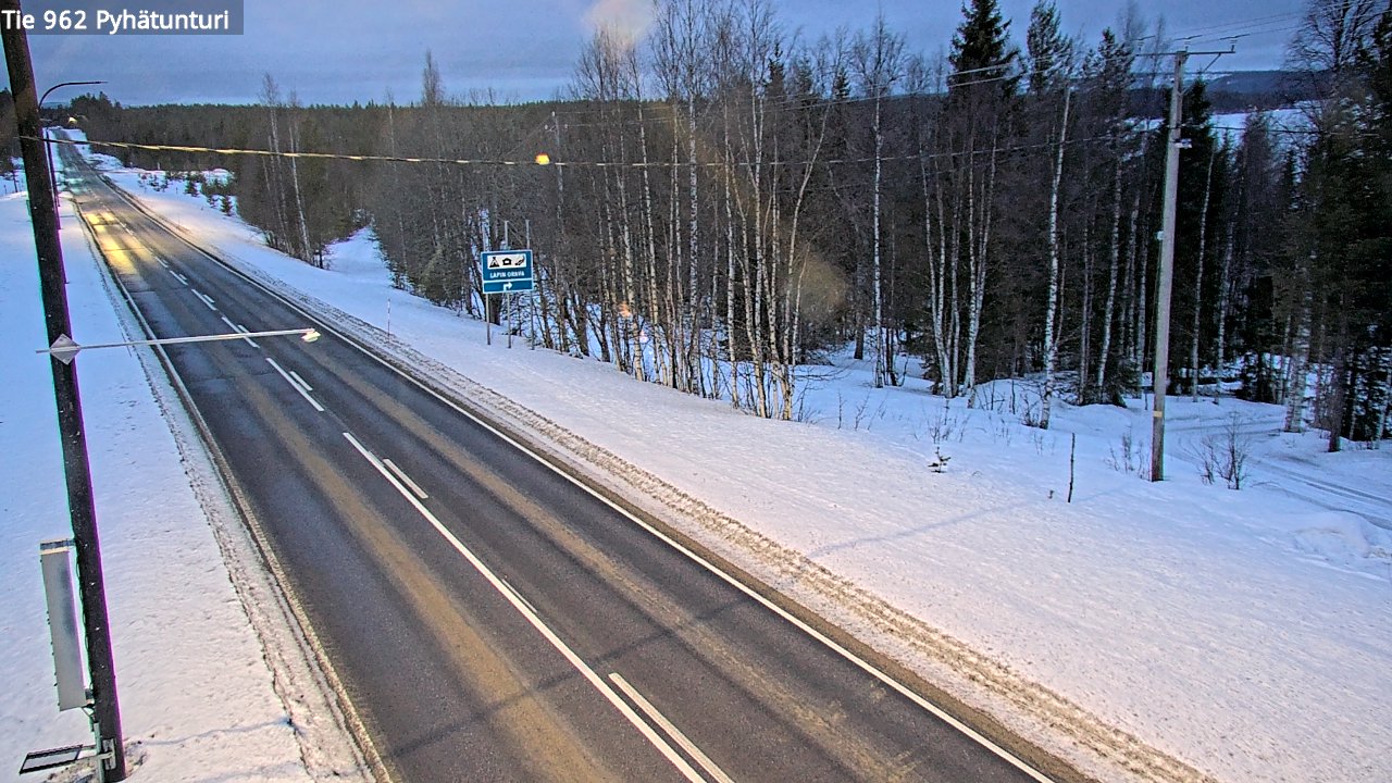 Kelikamerat Kuva Tie 962 Pelkosenniemi Pyhätunturi, Pelkosenniemi, Lappi