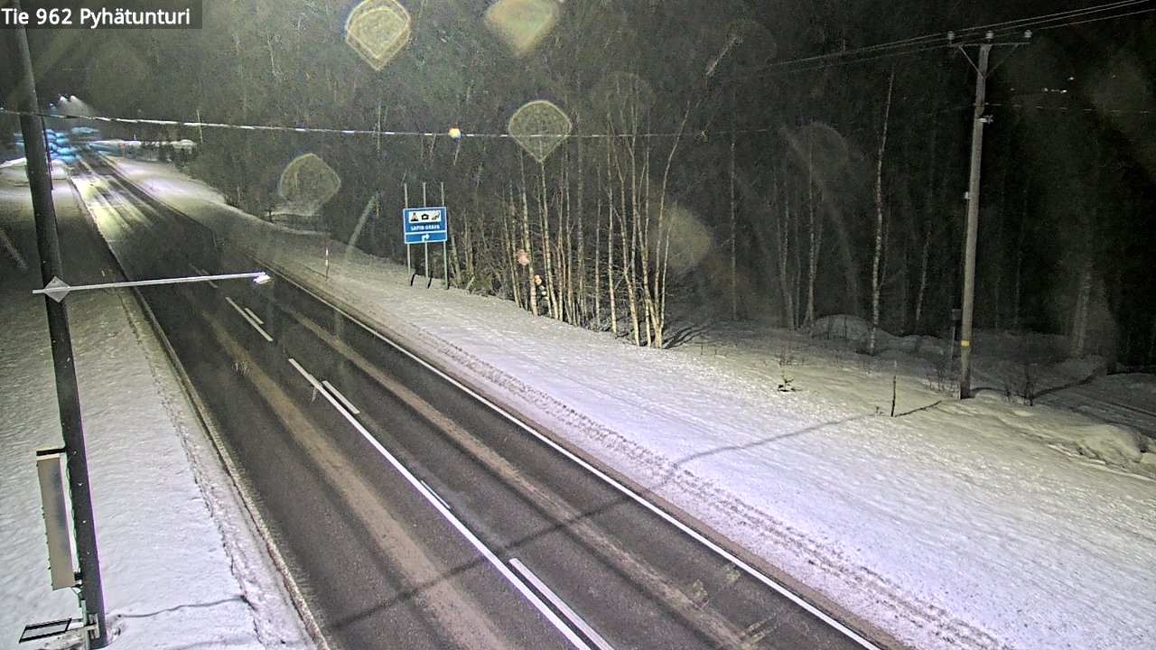 Kelikamerat Kuva Tie 962 Pelkosenniemi Pyhätunturi, Pelkosenniemi, Lappi