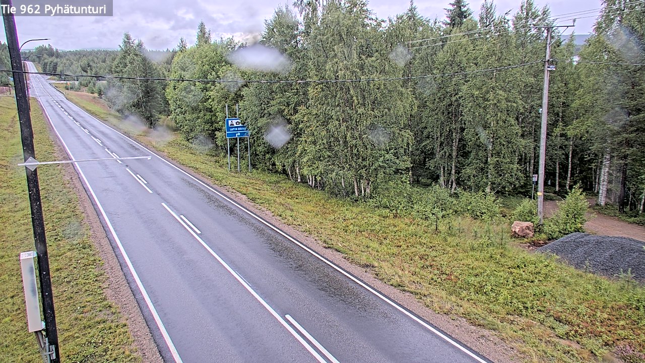 Weather Camera Image Road 962 Pelkosenniemi Pyhätunturi, Pelkosenniemi, Lappi