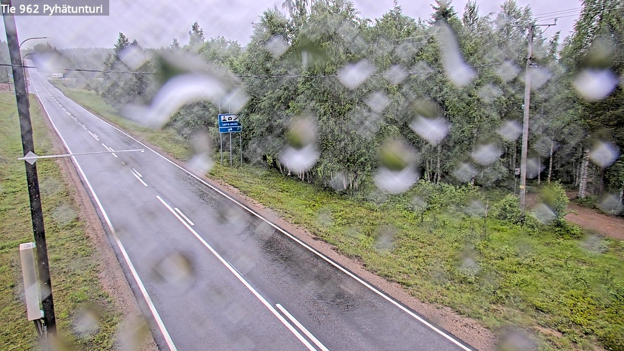Weather Camera Image Väg 962 Pelkosenniemi Pyhätunturi, Pelkosenniemi, Lappi