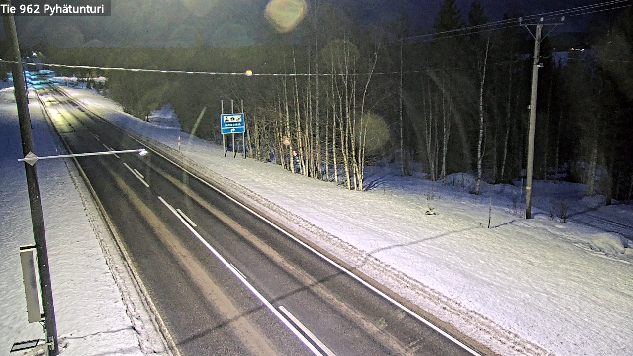 Kelikamerat Kuva Tie 962 Pelkosenniemi Pyhätunturi, Pelkosenniemi, Lappi