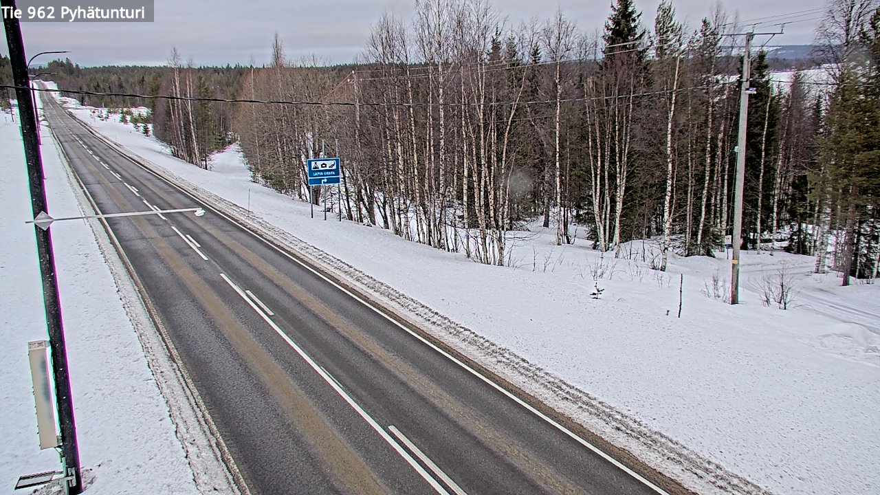 Kelikamerat Kuva Tie 962 Pelkosenniemi Pyhätunturi, Pelkosenniemi, Lappi