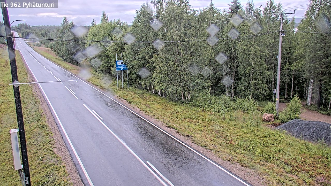 Weather Camera Image Road 962 Pelkosenniemi Pyhätunturi, Pelkosenniemi, Lappi