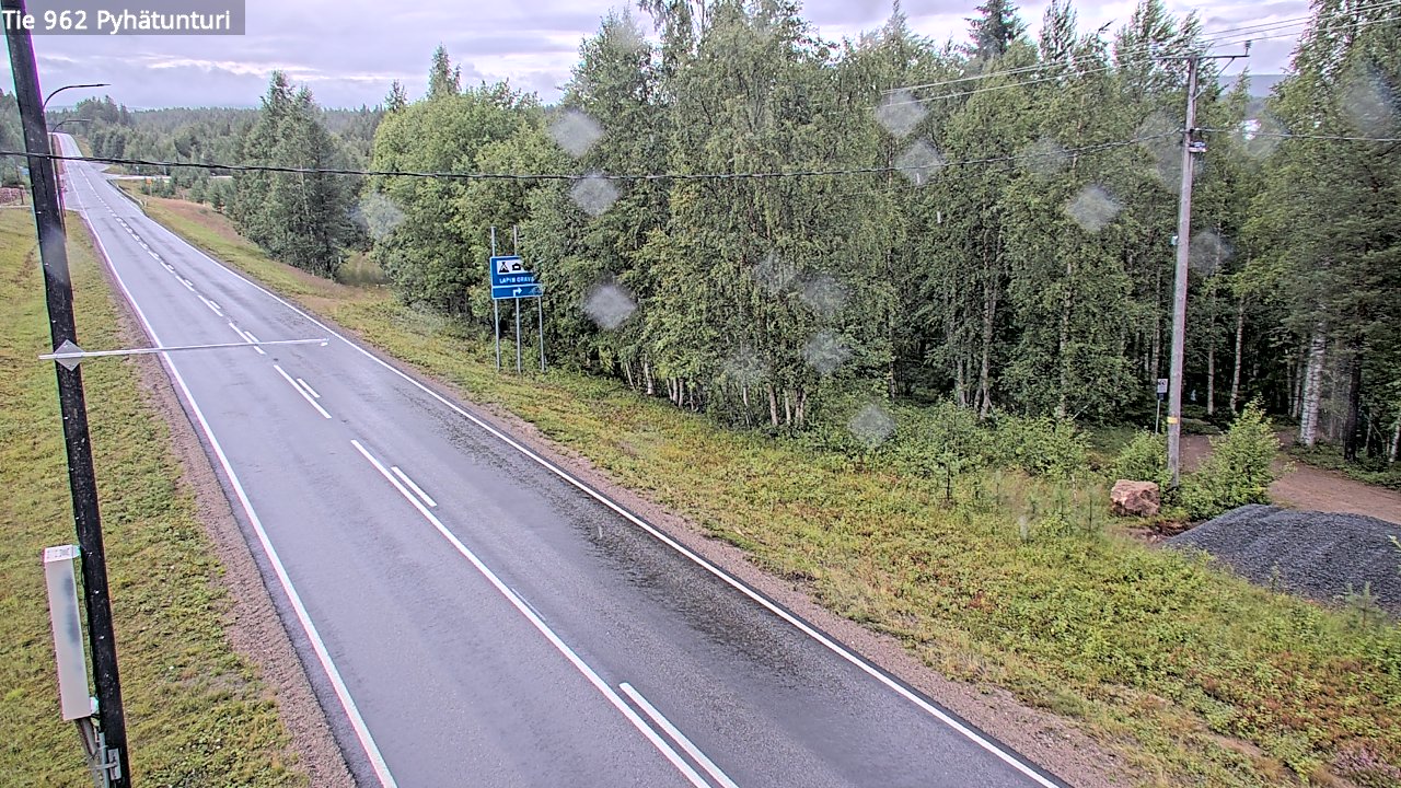Weather Camera Image Road 962 Pelkosenniemi Pyhätunturi, Pelkosenniemi, Lappi