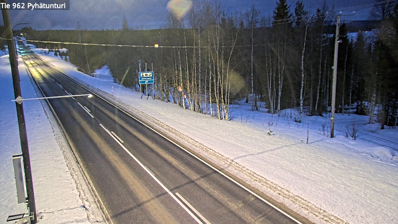 Kelikamerat Kuva Tie 962 Pelkosenniemi Pyhätunturi, Pelkosenniemi, Lappi