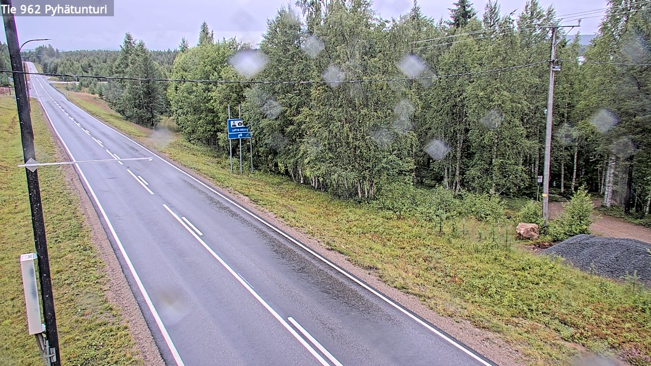 Weather Camera Image Road 962 Pelkosenniemi Pyhätunturi, Pelkosenniemi, Lappi