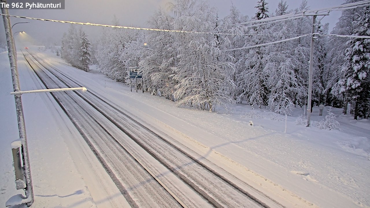 Kelikamerat Kuva Tie 962 Pelkosenniemi Pyhätunturi, Pelkosenniemi, Lappi