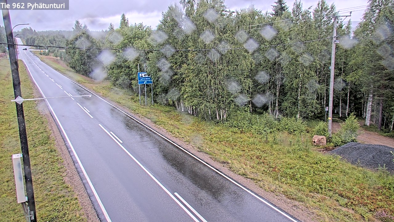 Weather Camera Image Road 962 Pelkosenniemi Pyhätunturi, Pelkosenniemi, Lappi