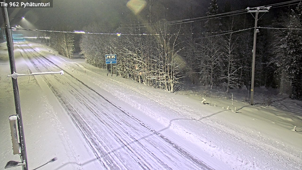 Kelikamerat Kuva Tie 962 Pelkosenniemi Pyhätunturi, Pelkosenniemi, Lappi