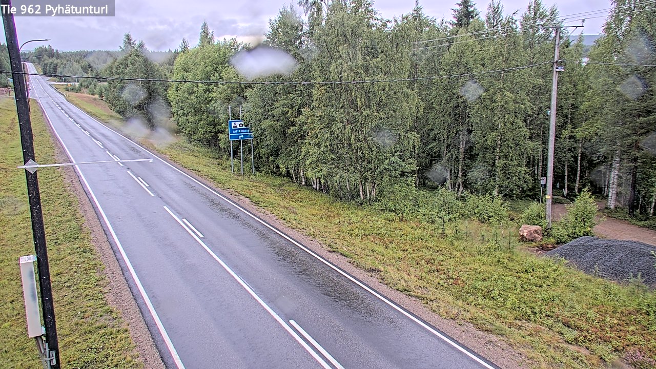 Weather Camera Image Road 962 Pelkosenniemi Pyhätunturi, Pelkosenniemi, Lappi