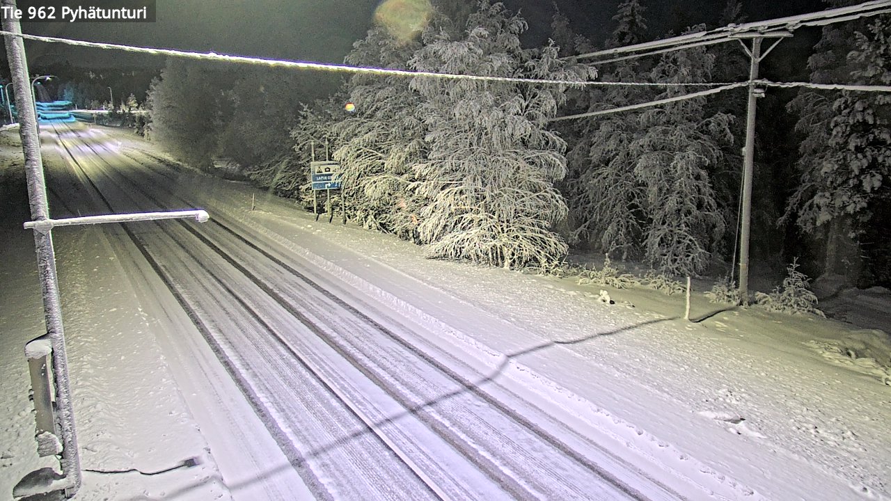 Kelikamerat Kuva Tie 962 Pelkosenniemi Pyhätunturi, Pelkosenniemi, Lappi