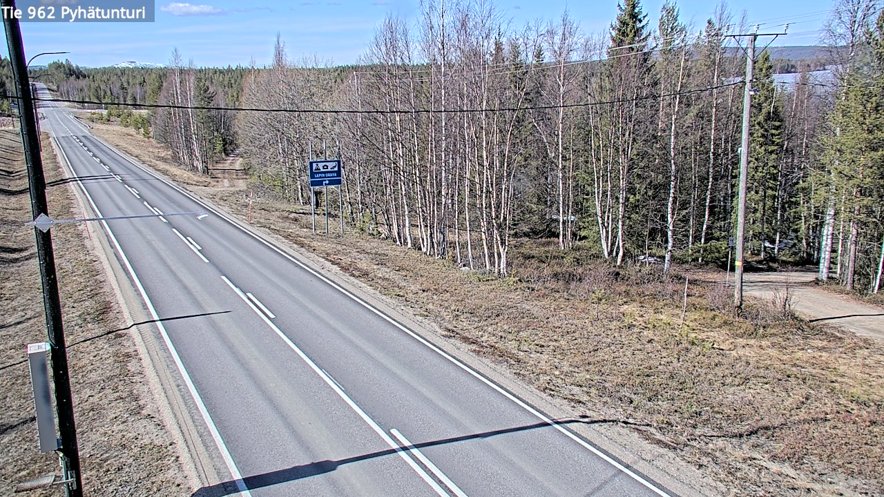 Kelikamerat Kuva Tie 962 Pelkosenniemi Pyhätunturi, Pelkosenniemi, Lappi
