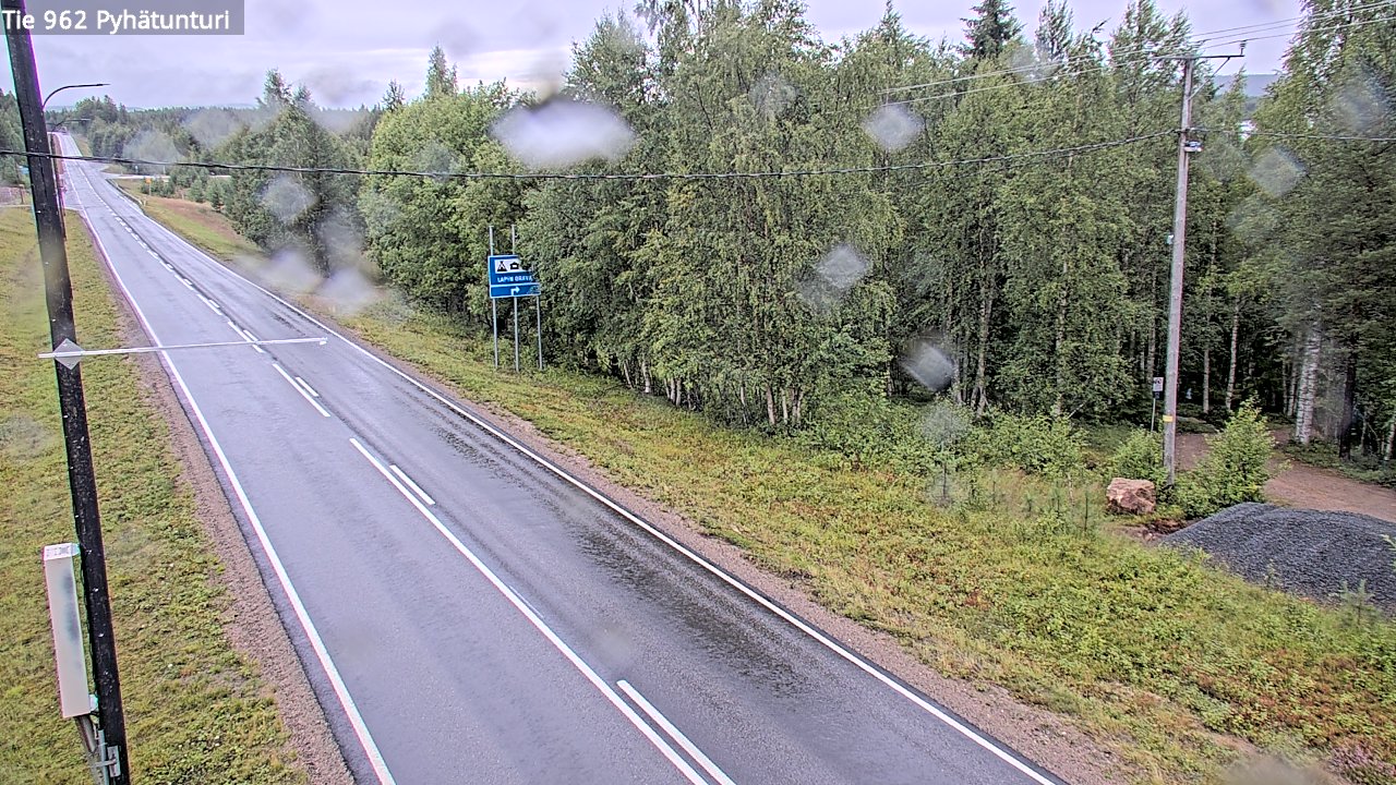 Weather Camera Image Road 962 Pelkosenniemi Pyhätunturi, Pelkosenniemi, Lappi