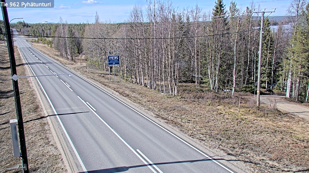 Kelikamerat Kuva Tie 962 Pelkosenniemi Pyhätunturi, Pelkosenniemi, Lappi
