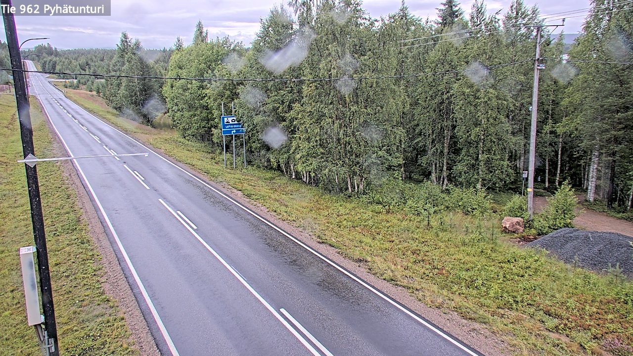 Weather Camera Image Road 962 Pelkosenniemi Pyhätunturi, Pelkosenniemi, Lappi
