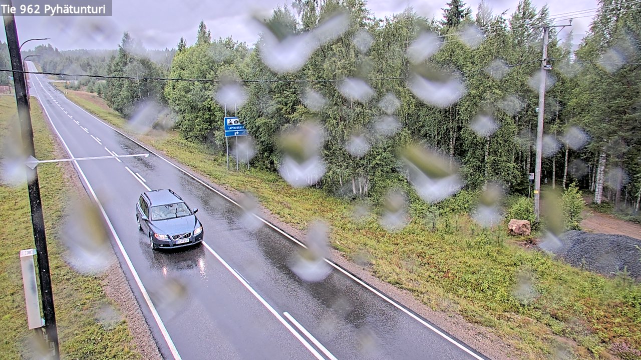 Weather Camera Image Road 962 Pelkosenniemi Pyhätunturi, Pelkosenniemi, Lappi