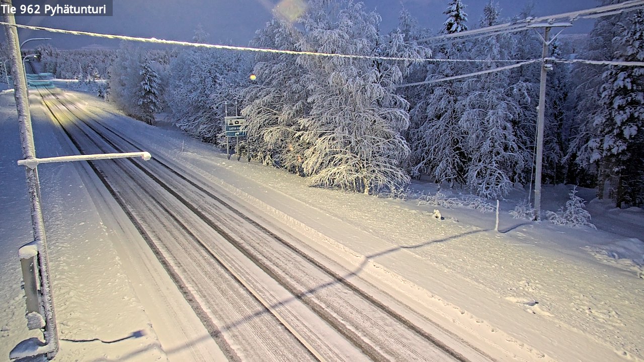 Kelikamerat Kuva Tie 962 Pelkosenniemi Pyhätunturi, Pelkosenniemi, Lappi