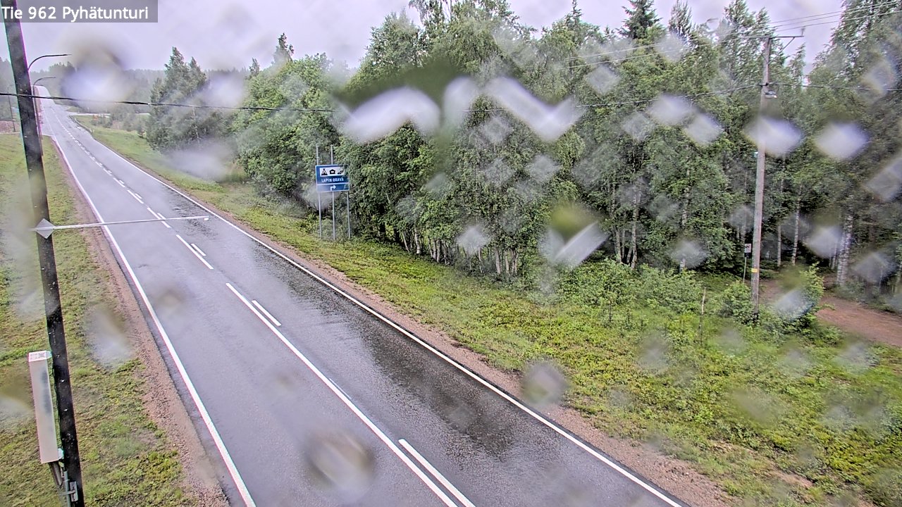 Weather Camera Image Väg 962 Pelkosenniemi Pyhätunturi, Pelkosenniemi, Lappi