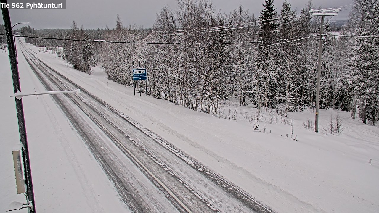 Kelikamerat Kuva Tie 962 Pelkosenniemi Pyhätunturi, Pelkosenniemi, Lappi