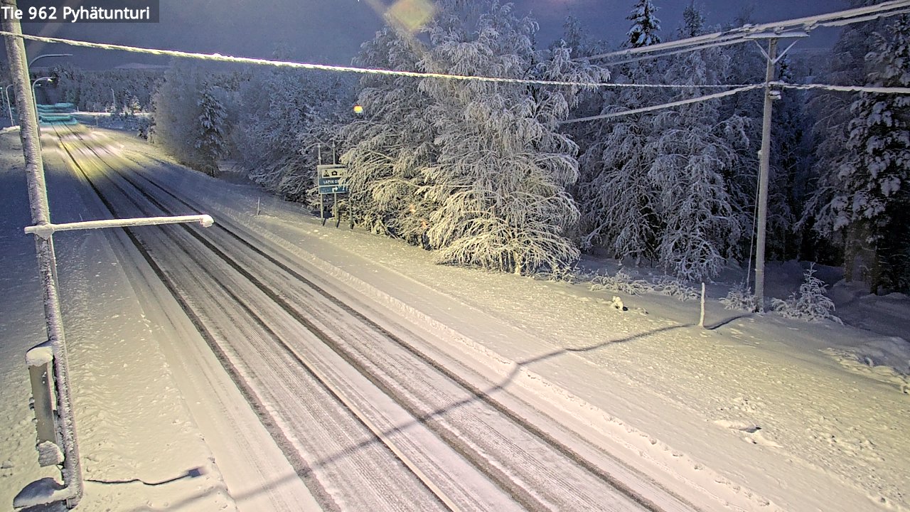 Kelikamerat Kuva Tie 962 Pelkosenniemi Pyhätunturi, Pelkosenniemi, Lappi