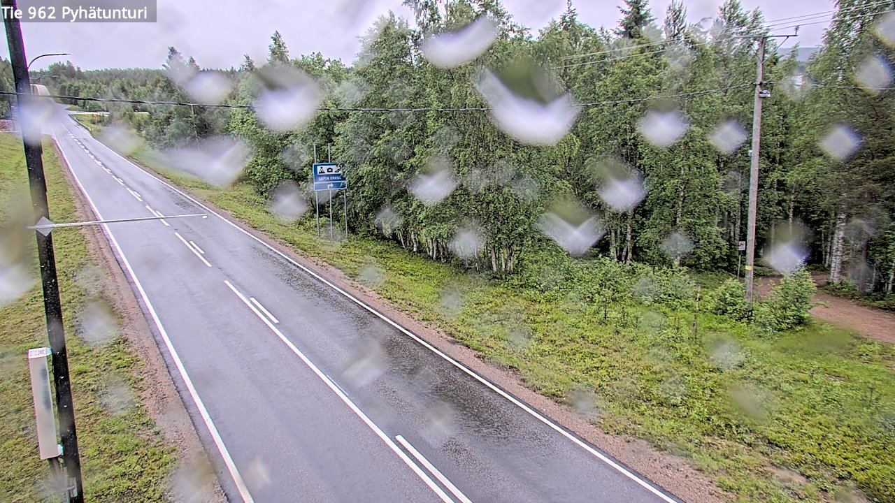Weather Camera Image Väg 962 Pelkosenniemi Pyhätunturi, Pelkosenniemi, Lappi