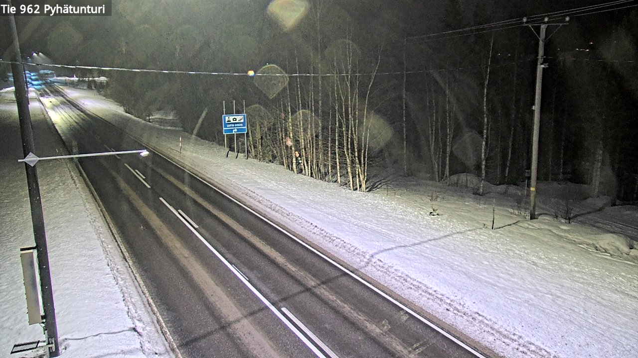 Kelikamerat Kuva Tie 962 Pelkosenniemi Pyhätunturi, Pelkosenniemi, Lappi