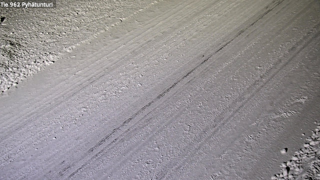 Weather Camera Image Road 962 Pelkosenniemi Pyhätunturi, Pelkosenniemi, Lappi
