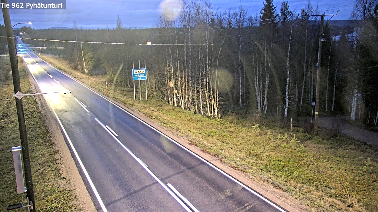 Kelikamerat Kuva Tie 962 Pelkosenniemi Pyhätunturi, Pelkosenniemi, Lappi