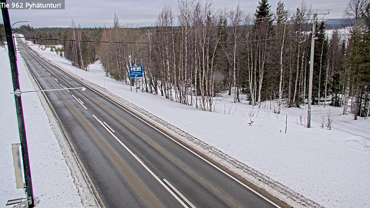 Kelikamerat Kuva Tie 962 Pelkosenniemi Pyhätunturi, Pelkosenniemi, Lappi