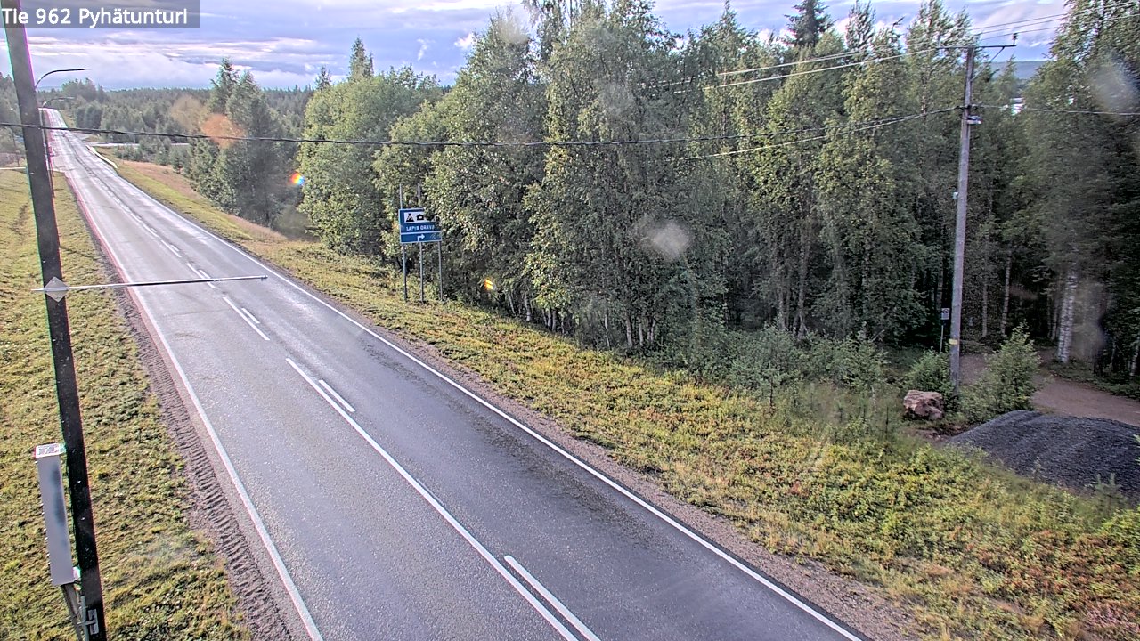 Weather Camera Image Road 962 Pelkosenniemi Pyhätunturi, Pelkosenniemi, Lappi