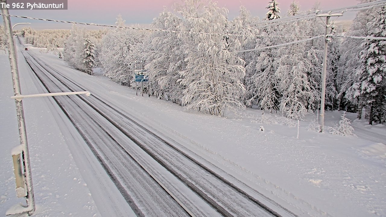 Kelikamerat Kuva Tie 962 Pelkosenniemi Pyhätunturi, Pelkosenniemi, Lappi