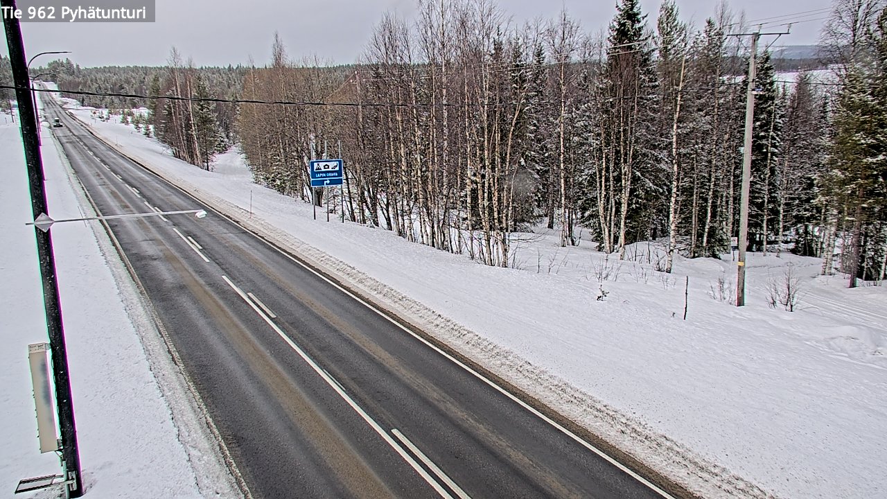 Kelikamerat Kuva Tie 962 Pelkosenniemi Pyhätunturi, Pelkosenniemi, Lappi