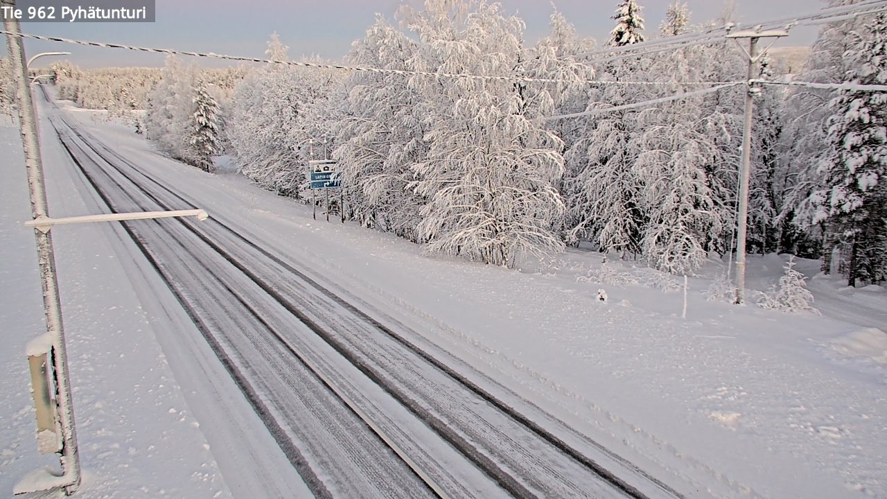 Kelikamerat Kuva Tie 962 Pelkosenniemi Pyhätunturi, Pelkosenniemi, Lappi