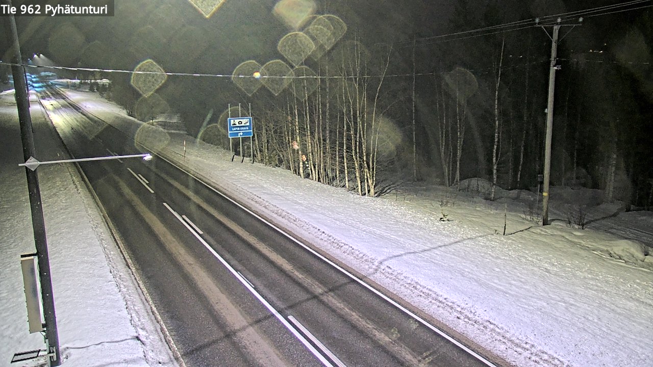 Kelikamerat Kuva Tie 962 Pelkosenniemi Pyhätunturi, Pelkosenniemi, Lappi