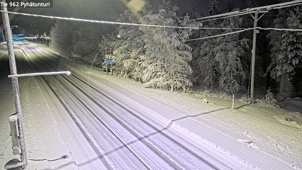 Kelikamerat Kuva Tie 962 Pelkosenniemi Pyhätunturi, Pelkosenniemi, Lappi